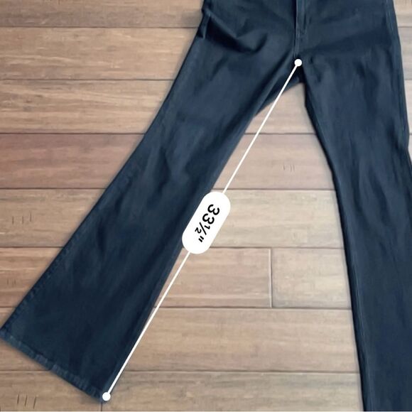 PISTOLA Kinsley Ultra Flare Jeans Size 29 Black Ink - Picture 8 of 12